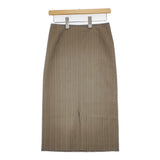 Demi-Luxe BEAMS 68-27-0657-002 タイトスカート サイズ38 ストライプ スカート カーキ レディース デミルクス ビームス【中古】6-0706G◎