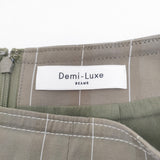 Demi-Luxe BEAMS 68-27-0657-002 タイトスカート サイズ38 ストライプ スカート カーキ レディース デミルクス ビームス【中古】6-0706G◎