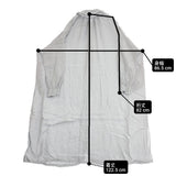 nest Robe エシカルダイリネン2枚襟シャツワンピース 01231-1335 ギャザードレス ワンピース グレー レディース ネストローブ【中古】6-0619M♪