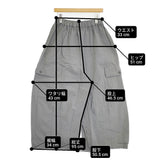 nest Robe コットンリネンウェザーバレルパンツ 01242-1131-2 イージーワイド カーゴパンツ グレー レディース ネストローブ【中古】6-0619M♪