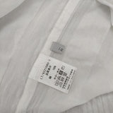 ICHI オーガニックコットンストライププルオーバー チュニック ブラウス シャツ ホワイト レディース イチ【中古】6-0926M∞