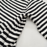JOURNAL STANDARD LUXE クラシックテンジク モックプルオーバー 定価11000円 Ｔシャツ カットソー 26SS ブラック ホワイト レディース ジャーナルスタンダード ラックス【中古】6-0519S♪