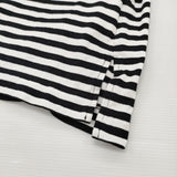 JOURNAL STANDARD LUXE クラシックテンジク モックプルオーバー 定価11000円 Ｔシャツ カットソー 26SS ブラック ホワイト レディース ジャーナルスタンダード ラックス【中古】6-0519S♪
