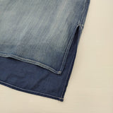 K.T KIYOKO TAKASE TALL 2.2オンス デニムブラウス ヴィンテージ加工 定価29700円 ブラウス シャツ ブルー レディース キヨコタカセ【中古】6-0519M♪