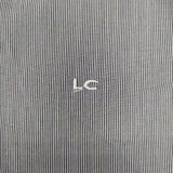 GYMPHLEX J-1356 COMBED COTTON シャツワンピ ストライプ ワンピース ブルー ホワイト レディース ジムフレックス【中古】6-0907M∞