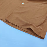 tricot COMME des GARCONS 90年代 TB-020190 ノースリーブ ブラウス シャツ AD1991 ブラウン レディース トリココムデギャルソン【中古】6-0519S♪