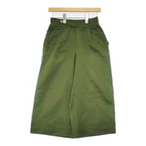 Pal'las Palace コットンラミー 定価23100円 PFPT-1462A サイズ2 綿麻 イージー パンツ グリーン レディース パラスパレス【中古】6-0907G∞