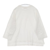 tumugu オーガニック空紡天竺 TC24112a コットン 日本製 七分袖 Ｔシャツ カットソー オフホワイト レディース ツムグ【中古】6-0907M∞