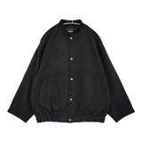 veritecoeur ウールフラノブルゾン VC-2791 定価46200円 スタンドカラージャケット ブルゾン 25AW ブラック レディース ヴェリテクール【中古】6-1009T♪
