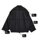 veritecoeur ウールフラノブルゾン VC-2791 定価46200円 スタンドカラージャケット ブルゾン 25AW ブラック レディース ヴェリテクール【中古】6-1009T♪