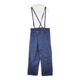 Johnbull サスペンダータイパンツ サイズL AP458 コットン サロペット デニムパンツ ブルー レディース ジョンブル【中古】6-0907G∞