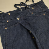 Johnbull サスペンダータイパンツ サイズL AP458 コットン サロペット デニムパンツ ブルー レディース ジョンブル【中古】6-0907G∞