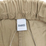 DIARIES ウエストゴム S32309 コットン パンツ ベージュ レディース ダイアリーズ【中古】6-0706G◎