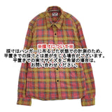 GAIJIN MADE BLUE GEM チェック 外人公司 サイズ3 長袖シャツ レッド ライトグリーン メンズ ガイジンメイド【中古】6-0816M∞