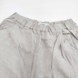 Hands of creation ツイルリネン起毛ゆるオーバルパンツ 1510302 パンツ ベージュ レディース ハンズオブクリエイション【中古】6-0706G◎
