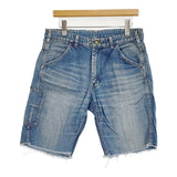 BLUE BLUE デニムショーツ サイズ3 カットオフ ショートパンツ ハーフパンツ ショーツ ライトブルー メンズ ブルーブルー【中古】6-0630S♪