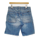BLUE BLUE デニムショーツ サイズ3 カットオフ ショートパンツ ハーフパンツ ショーツ ライトブルー メンズ ブルーブルー【中古】6-0630S♪