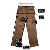 HOLLYWOOD RANCH MARKET サイズ3 L ワーク カーゴパンツ ブラウン メンズ ハリウッドランチマーケット【中古】6-0816G∞