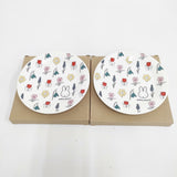 miffy 未使用 miffy bloom プレート 2枚セット 皿 シロ レディース ミッフィー【中古】6-0521G◎
