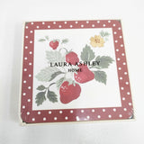 Laura Ashley ストロベリーセットオブ4 コルクバック コースター コースター 多色 レディース ローラアシュレイ【中古】6-0521G◎