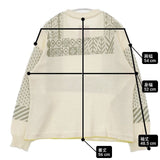 Pal'las Palace ジャガード コットン セーター ニット アイボリー ライトグリーン レディース パラスパレス【中古】6-0907M∞