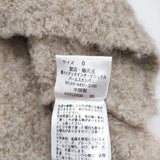 Pal'las Palace 5Gアルパカブークレーラメ モック襟ベスト 定価27500円 KV25245D ニット ベスト ベージュ レディース パラスパレス【中古】6-1009T♪