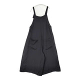 SARAHWEAR リヨセルリネン オーバーオール 日本製 サロペットパンツ サロペット ブラック レディース サラウェア【中古】6-0913M∞