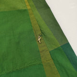 Pal'las Palace チェックシャツワンピ FOP25313C サイズ2 日本製 七分袖 ワンピース グリーン レディース パラスパレス【中古】6-0519M♪