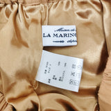 LA MARINE FRANCAISE 781535 コットン ギャザー ロングスカート キャメル レディース マリンフランセーズ【中古】6-0706G◎