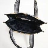 Vivienne Westwood ELITE オーブ ナイロン プリント トートバッグ ブラック ホワイト レディース ヴィヴィアンウエストウッド【中古】6-0913G∞