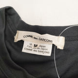 COMME des GARCONS シフォン 切替デザイン ブラウス AD2020 GF-T009 サイズM ブラウス シャツ クロ ボルドー レディース コムデギャルソン【中古】6-0706G◎
