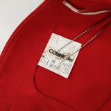 COMME des GARCONS 二次元期 変形スカート ポリエステル サイズS GJ-S019 スカート AD2012 レッド レディース コムデギャルソン【中古】6-0619G♪