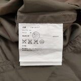 tricot COMME des GARCONS 丸襟 製品加工 M キュプラ ノースリーブ ブラウス シャツ AD2003 ブラウン レディース トリココムデギャルソン【中古】6-0607S♪