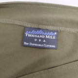 THOUSAND MILE ナイロン キャミソールワンピース 221-3117 ジャンパースカート カーキ レディース サウザンドマイル【中古】6-0706G◎