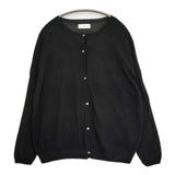 YARRA やわらかコットンニットカーディガン 定価9350円 12643127 カーディガン ブラック レディース ヤラ【中古】6-0830M∞