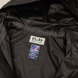 PLAY COMME des GARCONS K-WAY FULL ZIP BLACK 定価29700円 サイズS ナイロンジャケット ブラック レディース プレイコムデギャルソン【中古】6-0619M♪