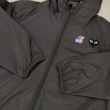 PLAY COMME des GARCONS K-WAY FULL ZIP BLACK 定価29700円 サイズS ナイロンジャケット ブラック レディース プレイコムデギャルソン【中古】6-0619M♪