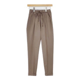 URBAN RESEARCH DOORS ストレッチテーパードイージーパンツ サイズ34 パンツ ブラウン レディース アーバンリサーチドアーズ【中古】6-0913G∞