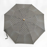 Traditional Weatherwear バンブー ドット柄 折り畳み 傘 グレー コン レディース トラディショナルウェザーウェア【中古】6-0521G◎
