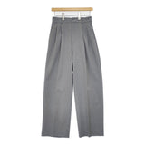 twelve closet LEEコラボ 【洗える】セミワイドタックパンツ 23AW-LEE-055 サイズ36 パンツ グレー レディース トゥエルブクローゼット【中古】6-0706G◎