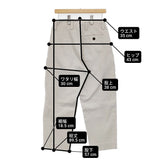 MARGARET HOWELL WASHED COTTON TWILL 578-4143003 サイズ2 パンツ ベージュ レディース マーガレットハウエル【中古】6-0706G◎