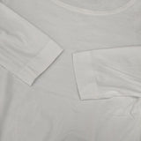 MARGARET HOWELL COTTON CREW NECK JERSEY 578-0169600 長袖Ｔシャツ カットソー ロンＴ ホワイト レディース マーガレットハウエル【中古】6-0926M∞