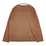 MHL. 596-4166501 DRY COTTON JERSEY 長袖Ｔシャツ カットソー ロンＴ 24SS ブラウン メンズ エムエイチエル【中古】6-0816M∞