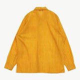 marimekko old marimekko ヴィンテージ Jokapoika ヨカポイカシャツ ストライプ サイズ40 長袖シャツ オレンジ イエロー ユニセックス マリメッコ【中古】6-0519M♪