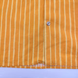 marimekko old marimekko ヴィンテージ Jokapoika ヨカポイカシャツ ストライプ サイズ40 長袖シャツ オレンジ イエロー ユニセックス マリメッコ【中古】6-0519M♪