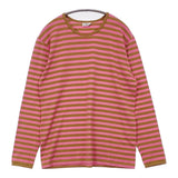 marimekko TASARATIA ボーダーカットソー ロンT サイズM カットソー ピンク オウド色 レディース マリメッコ【中古】6-0706G◎