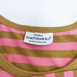marimekko TASARATIA ボーダーカットソー ロンT サイズM カットソー ピンク オウド色 レディース マリメッコ【中古】6-0706G◎
