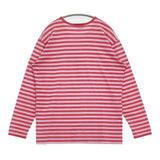 marimekko old marimekko BEAMSタグ world wide selection ヴィンテージ TASARATIA ボーダー L 長袖Ｔシャツ カットソー ロンＴ レッド ピンク ユニセックス マリメッコ【中古】6-0519M♪