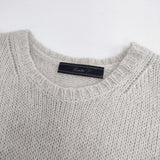 Lisette LK-14H066 モヘヤ クルーネック ニット ベージュ レディース リゼッタ【中古】6-1005T◎
