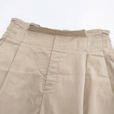 IENA サイズ36 コットン混 ウエストタック パンツ ベージュ レディース イエナ【中古】6-0706G◎